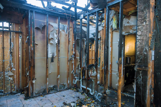 Professional Fire Damage Removal technician working in Myersville, MD